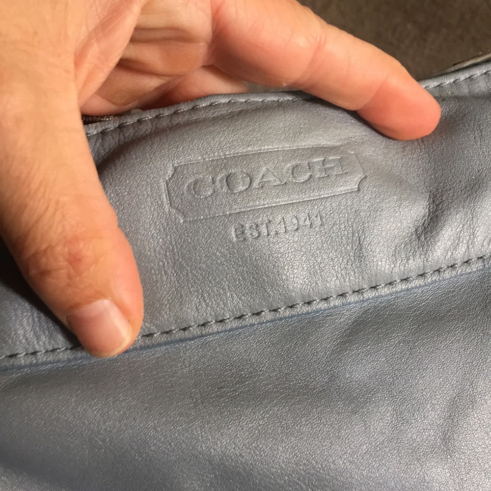 Baby blue coach bag